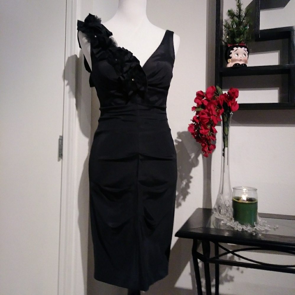 Tulle Flower Cocktail Dress